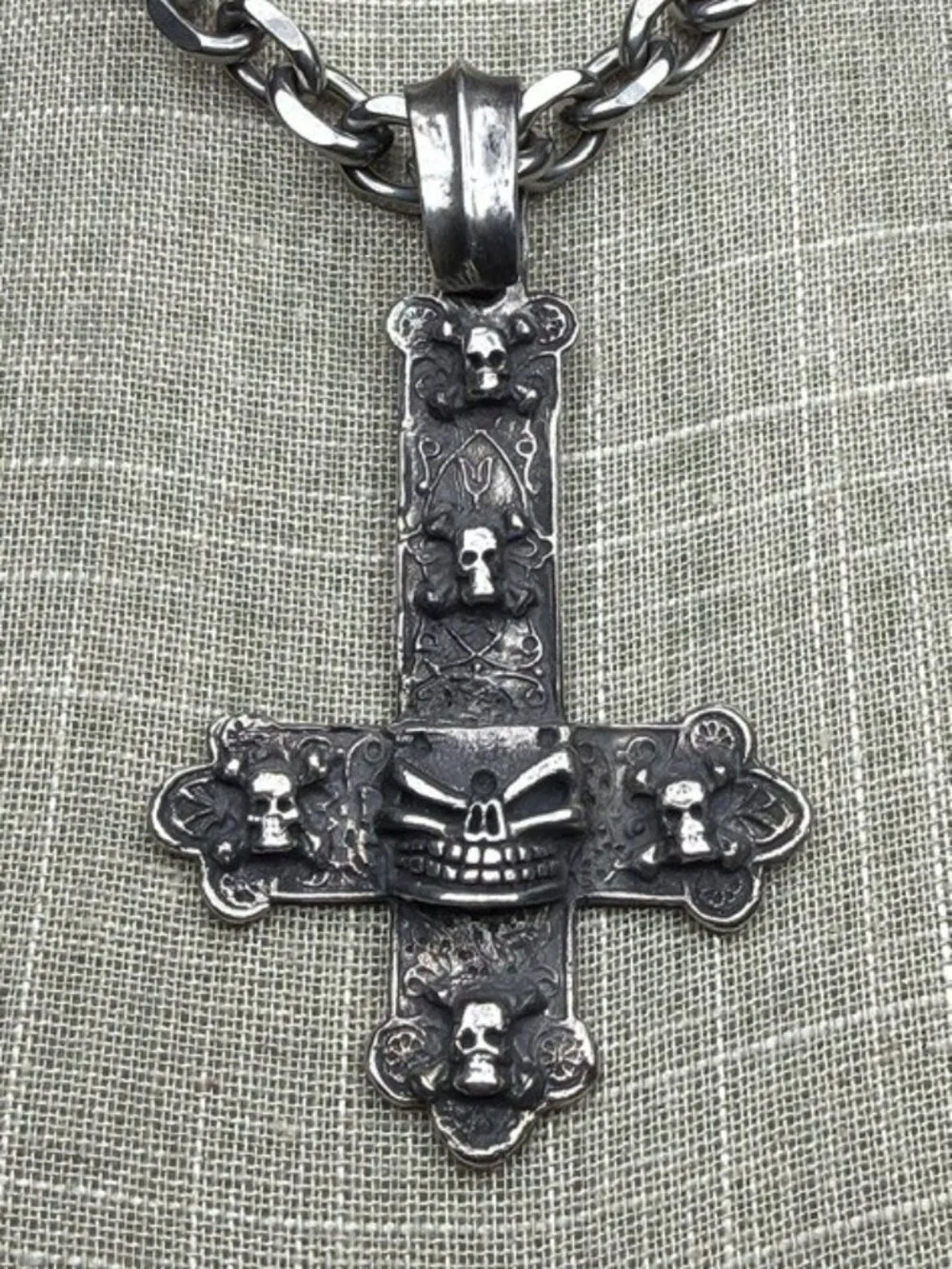 STARLINGEAR Puncher Petrine Inverted Slickster Cross 925 w/Pouch 2004 RARE